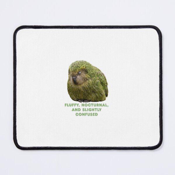 Item preview, Fluffy Nocturnal Kakapo | Slightly Confused Cute Bird Design designed and sold by HelgaCraftery.