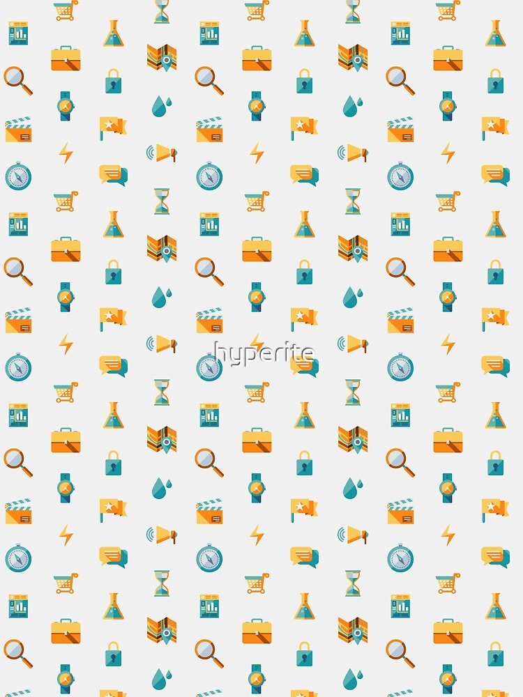 Thumbnail 3 of 3, Scarf, Workaholic - Icon Pattern designed and sold by hyperite.