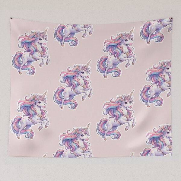 Item preview, Magical Pastel Galaxy Unicorn PNG | Cute Fantasy Unicorn Transparent Design designed and sold by arifali786.