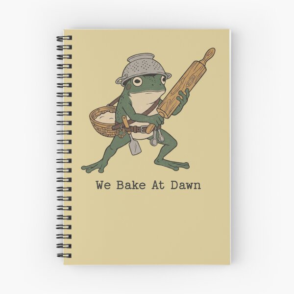 Item preview, Frog Baker We Bake At Dawn Colander Rolling Pin designed and sold by d247.