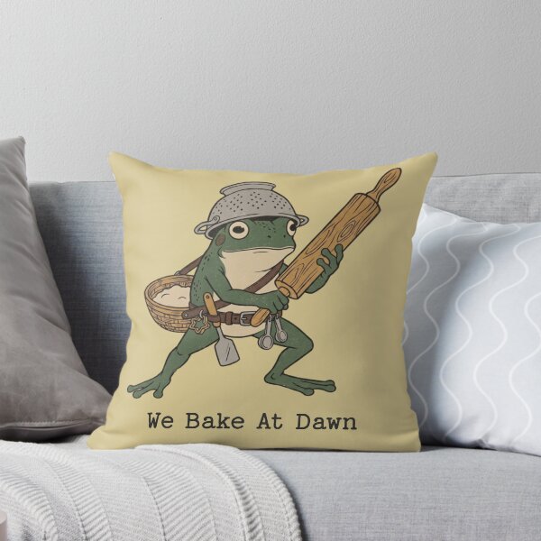 Item preview, Frog Baker We Bake At Dawn Colander Rolling Pin designed and sold by d247.
