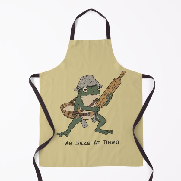 Item preview, Frog Baker We Bake At Dawn Colander Rolling Pin designed and sold by d247.