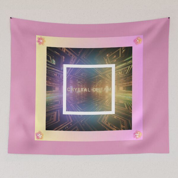 Item preview, Crystal Dream – Neon Pink Purple Fantasy Glow designed and sold by DervoTeck2767.