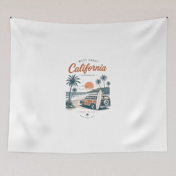 Item preview, California West Coast Vintage Surf Woody Car designed and sold by AveniaOficial.