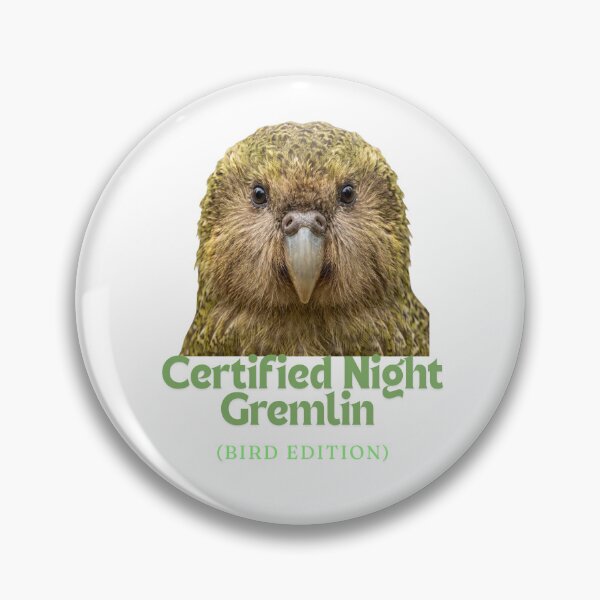 Item preview, Certified Night Gremlin Bird Edition | Funny Kakapo Meme Design designed and sold by HelgaCraftery.