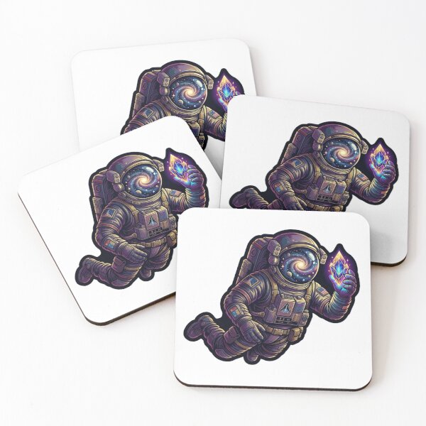 Item preview, Cosmic Astronaut Galaxy Space Art designed and sold by JeevanStickers.