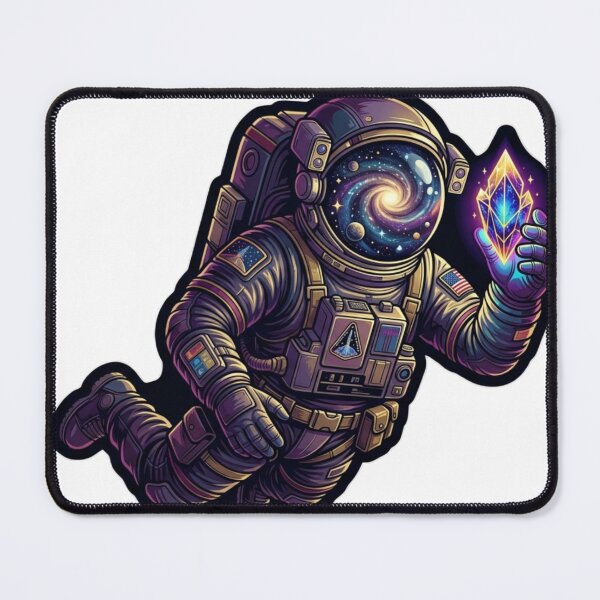 Item preview, Cosmic Astronaut Galaxy Space Art designed and sold by JeevanStickers.