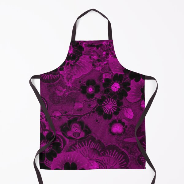 Item preview, Magenta Dark Floral Wall Art – Gothic Botanical Print designed and sold by BatNature.