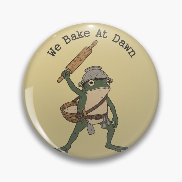 Item preview, We Bake At Dawn Frog Baker Rolling Pin designed and sold by d247.