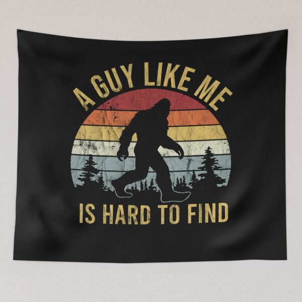 Item preview, Retro Bigfoot Sunset Forest Humor Classic T-Shirt designed and sold by Lilbahlil.