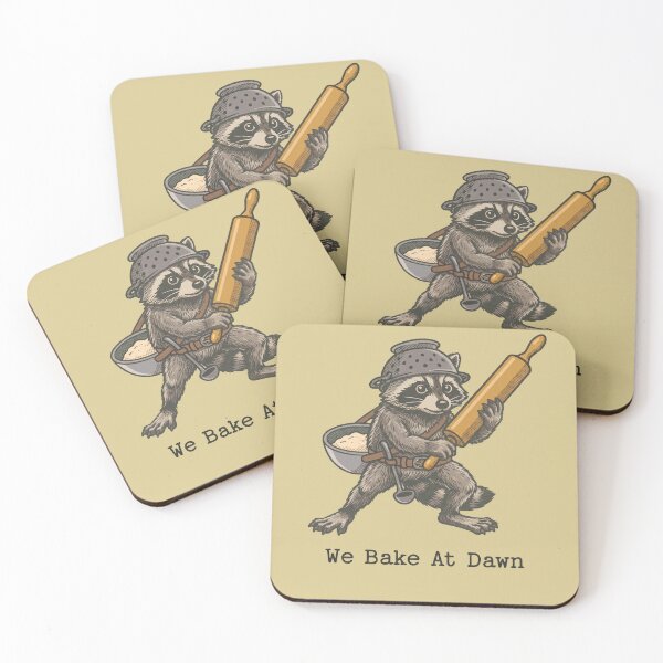 Item preview, We Bake At Dawn Funny Raccoon Baker designed and sold by d247.