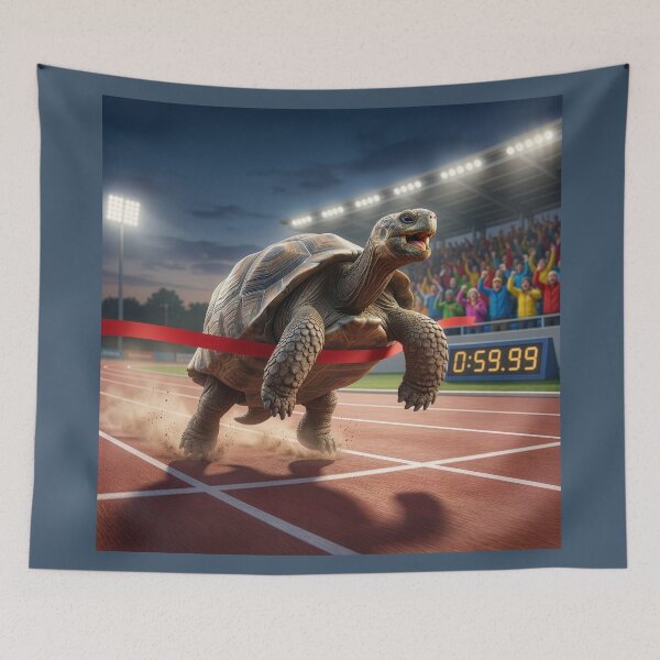 Item preview, Tortoise Runs Blazing Fifty-Yard Dash designed and sold by Tridentulus.