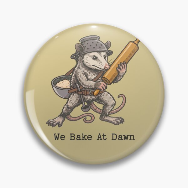 Item preview, We Bake At Dawn Opossum Baker Funny Chef designed and sold by d247.