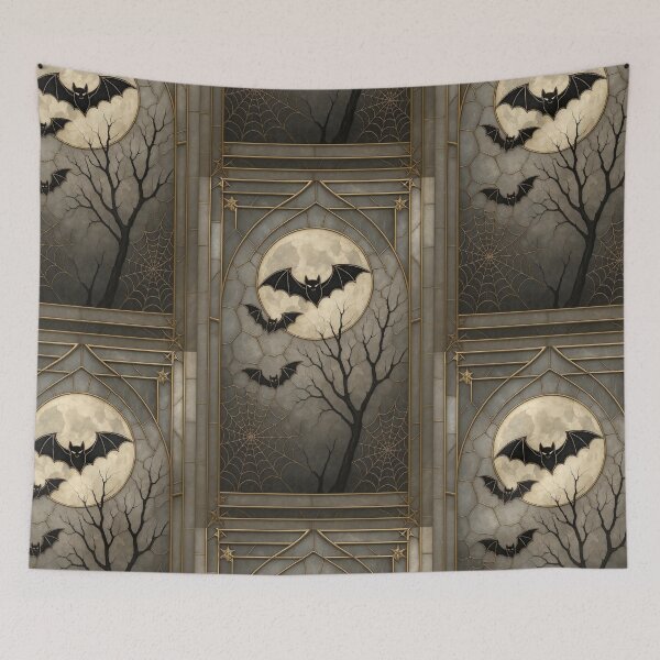 Item preview, Gothic Bats Beneath Enchanted Moon designed and sold by BriSher.