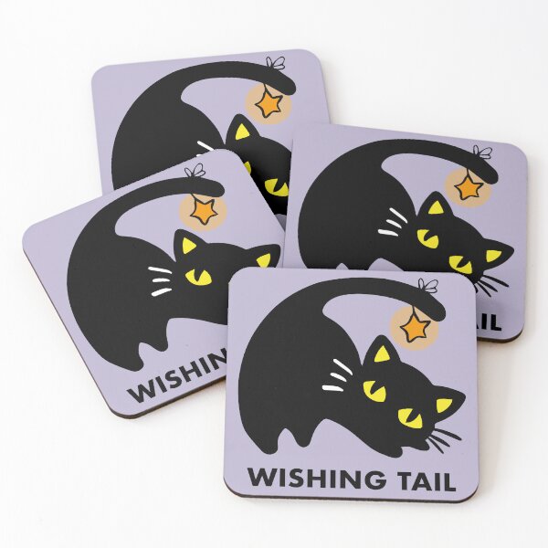 Item preview, Black cat whising tail designed and sold by Konopikyu.