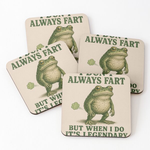 Item preview, Legendary Frog Funny Fart Humor Art designed and sold by riki2365.