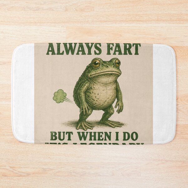Item preview, Legendary Frog Funny Fart Humor Art designed and sold by riki2365.