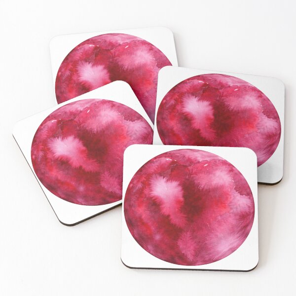 Item preview, Crimson Watercolor Circle designed and sold by Blink Art Studio.