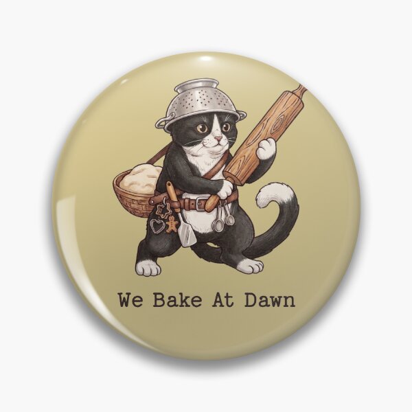 Item preview, We Bake At Dawn Funny Cat Baker Warrior designed and sold by d247.