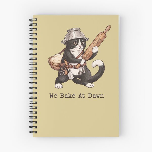 Item preview, We Bake At Dawn Funny Cat Baker Warrior designed and sold by d247.