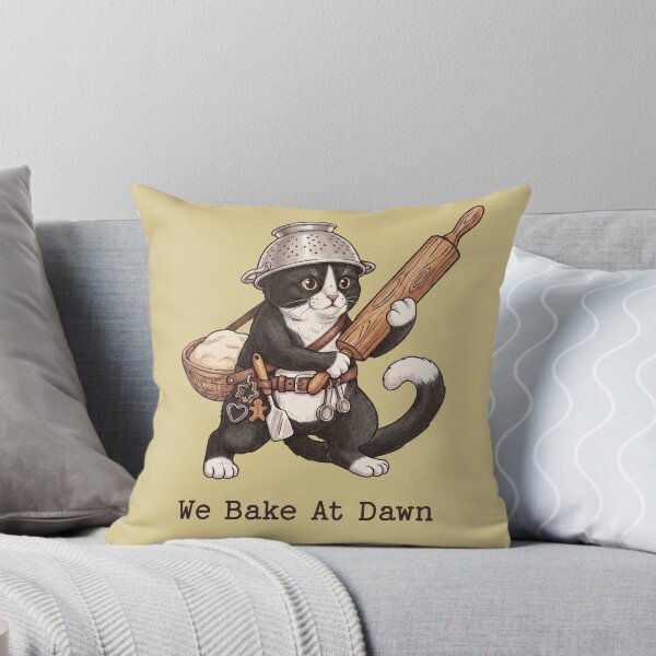 Item preview, We Bake At Dawn Funny Cat Baker Warrior designed and sold by d247.