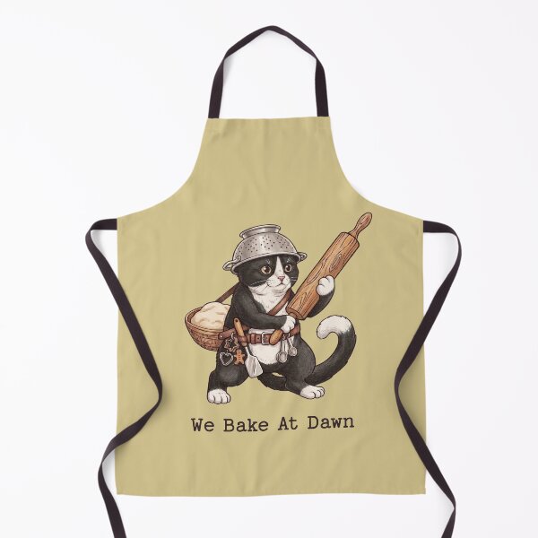 Item preview, We Bake At Dawn Funny Cat Baker Warrior designed and sold by d247.