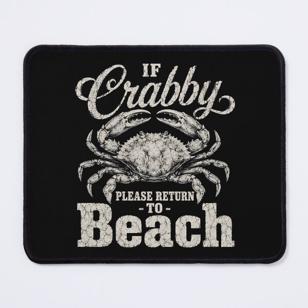 Item preview, Crabby | Funny Beach designed and sold by Funny Vintage Stickers And T-Shirts.