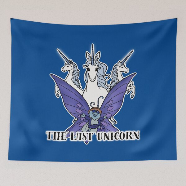 Item preview, The Last Unicorn Trio and Butterfly Retro Art designed and sold by Blupunk.