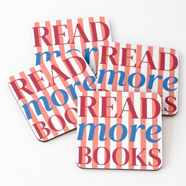 Item preview, Read More Books Striped Bookish Aesthetic Art designed and sold by VGAfanatic.