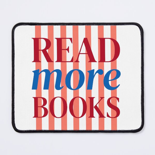 Item preview, Read More Books Striped Bookish Aesthetic Art designed and sold by VGAfanatic.