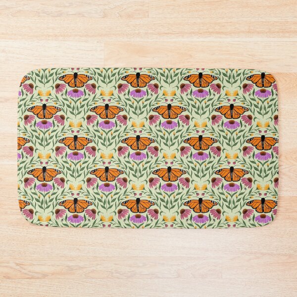 Item preview, Monarch Butterfly Garden Pattern (Light Green) designed and sold by Wisteria Creative Co..