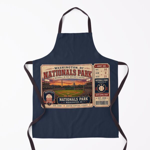 Item preview, Washington Nationals Park Vintage Baseball Ticket Art | DC Ballpark Retro Poster designed and sold by GhostDawgs.