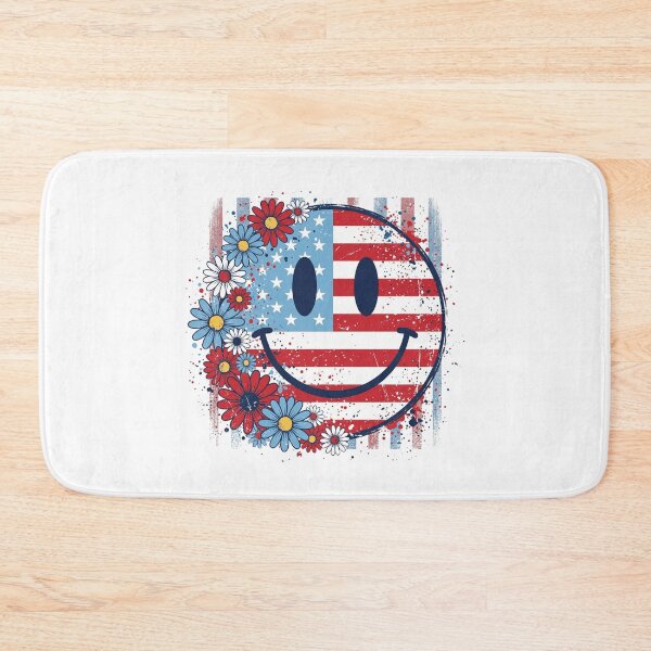 Item preview, Floral American Smile – Retro Patriotic USA Design designed and sold by Paper Drip.