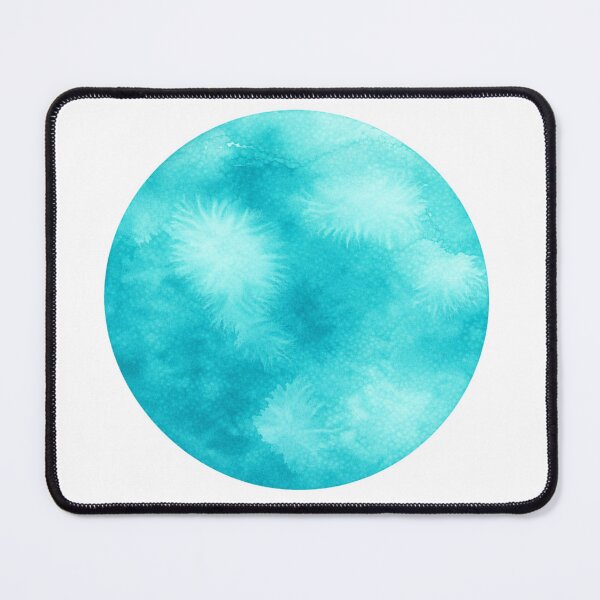 Item preview, Turquoise Watercolor Circle designed and sold by Blink Art Studio.