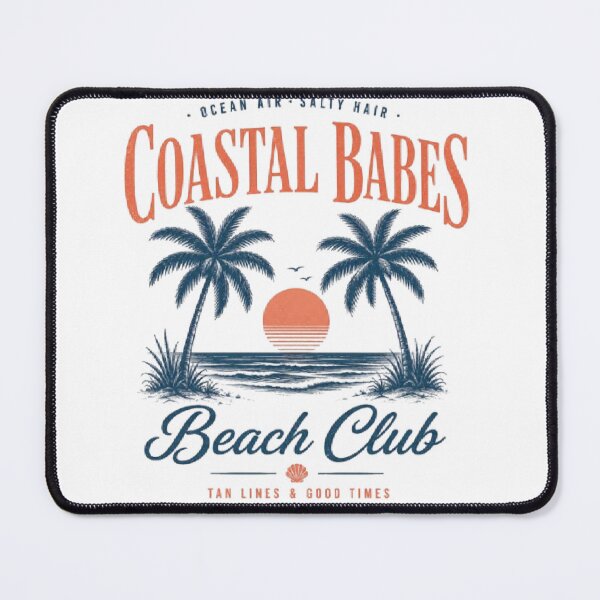 Item preview, Coastal Babes Beach Club Retro Sunset designed and sold by AveniaOficial.