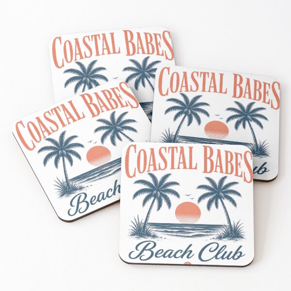 Item preview, Coastal Babes Beach Club Retro Sunset designed and sold by AveniaOficial.
