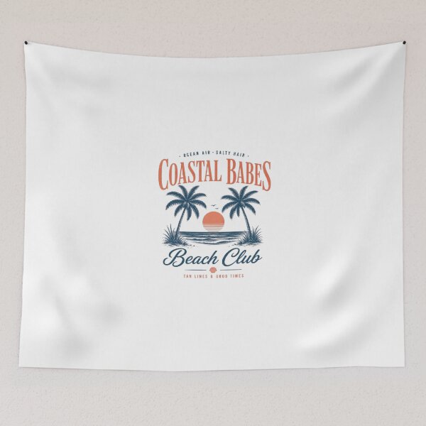 Item preview, Coastal Babes Beach Club Retro Sunset designed and sold by AveniaOficial.