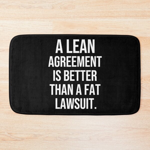 Item preview, A lean agreement is better than a fat lawsuit wise American proverbs designed and sold by Pikkalo.