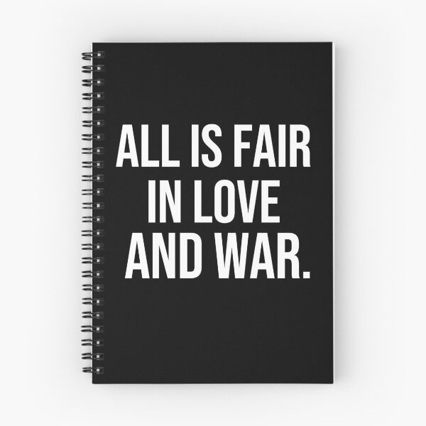 Item preview, All is fair in love and war wise quotes designed and sold by Pikkalo.