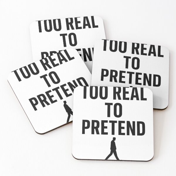 Item preview, Too Real To Pretend Typography designed and sold by Blushinkstudios.