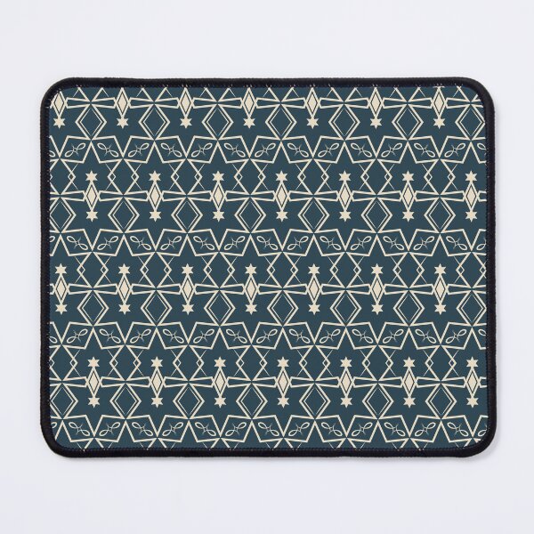 Item preview, Navy Geometric Star Line Art Seamless Pattern designed and sold by a-mine.