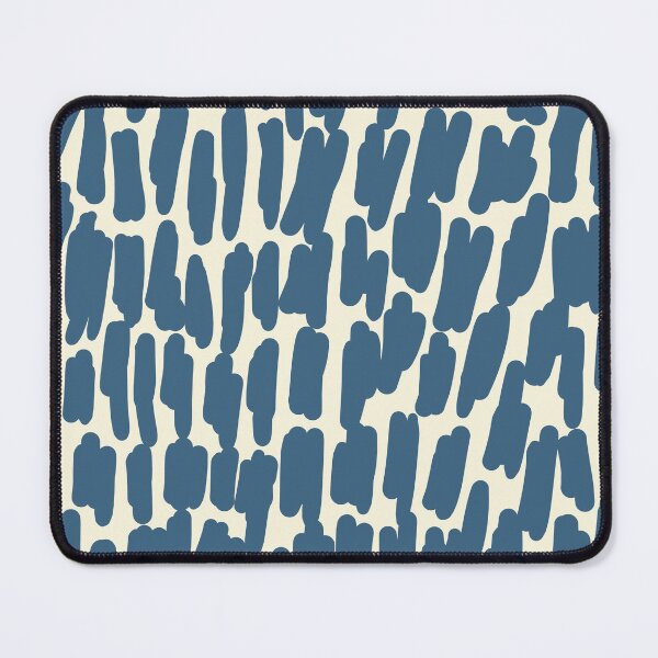 Item preview, Minimal organic strokes - dusty blue on vanilla beige ivory creme designed and sold by Elena Ivan - Papadopoulou.