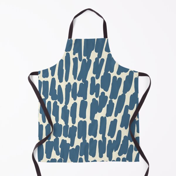 Item preview, Minimal organic strokes - dusty blue on vanilla beige ivory creme designed and sold by Elena Ivan - Papadopoulou.