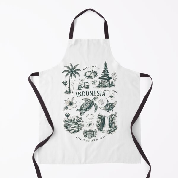 Item preview, Bali Island Indonesia Vintage Travel Sketch designed and sold by AveniaOficial.