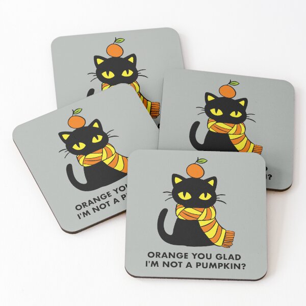 Item preview, Black cat orange dialogue designed and sold by Konopikyu.