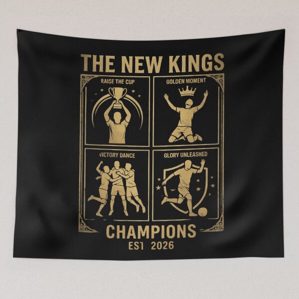 Item preview, North London Football Champions 2026 Retro Gold Collage Graphic - The New Kings Victory Cup Apparel and Gifts designed and sold by Basma Designs | Funny Shirts, Stickers & Mugs.