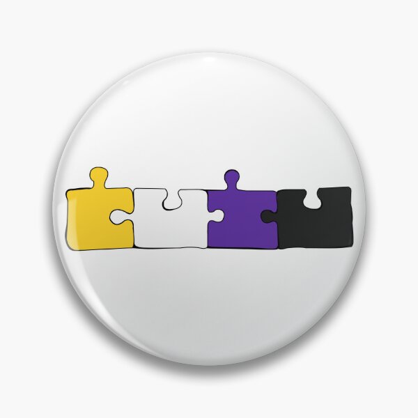 Item preview, Nonbinary Puzzle Pieces Pride Flag designed and sold by HarveyHandcraftsandDesigns.