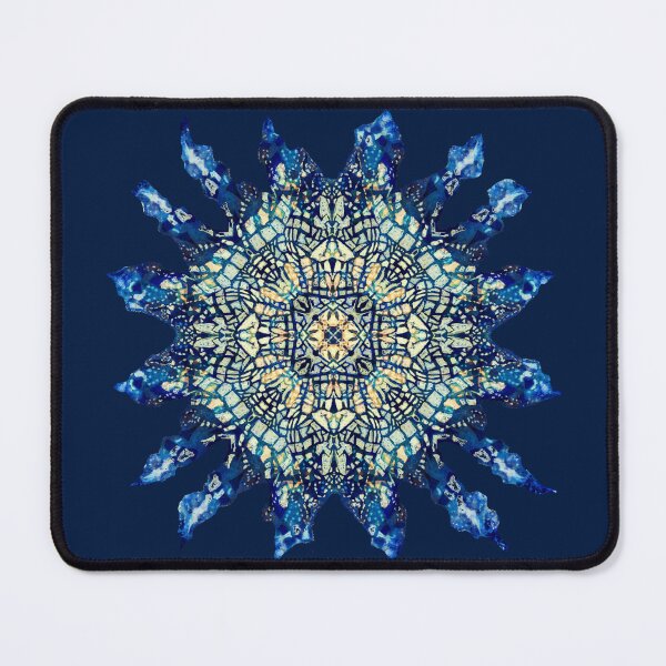 Item preview, Blue Mosaic Kaleidoscope Mandala Pattern designed and sold by Paolo-Bandal.