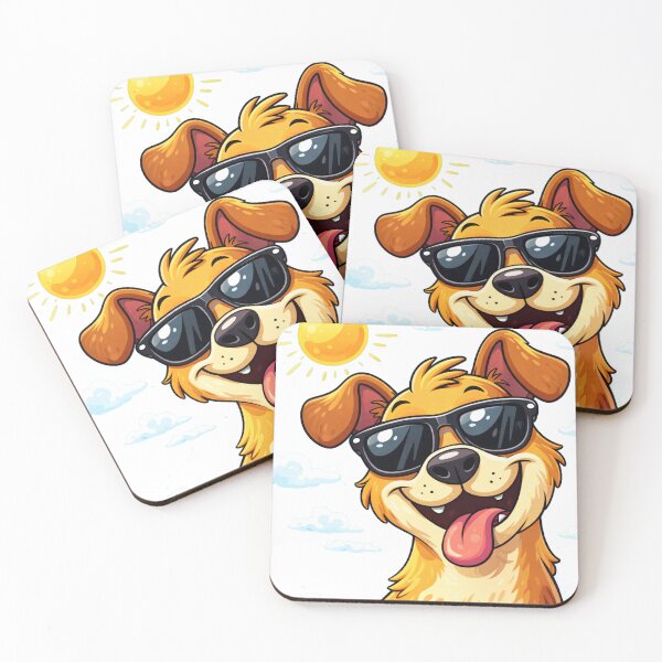 Item preview, Cute Dog with Sunglasses Summer Design designed and sold by JREEHBRAND.