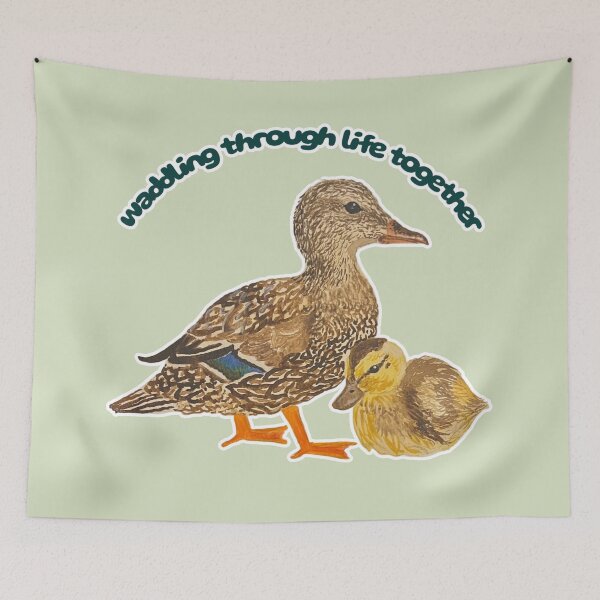 Item preview, Waddling Through Life Together Mumma & Bubba Mallard designed and sold by Blackberries & Moss.